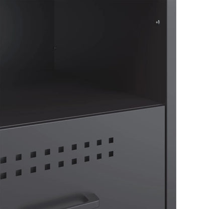 Sängbord Nattduksbord DIV. Sängskåp antracit 36x39x50,5 cm stål