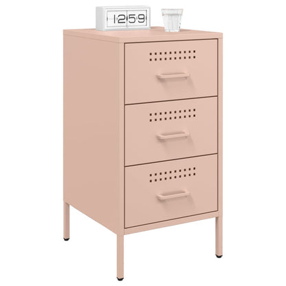 Sängbord Nattduksbord DIV. rosa 36x39x68 cm stål