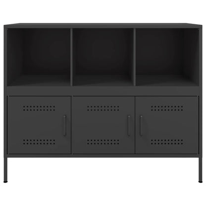 Skåp Svart 100,5x39x79 cm stål