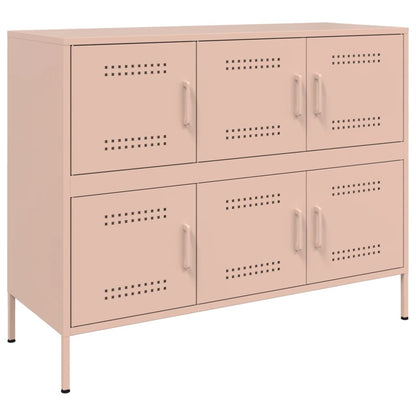 Skåp DIV. rosa 100,5x39x79 cm stål