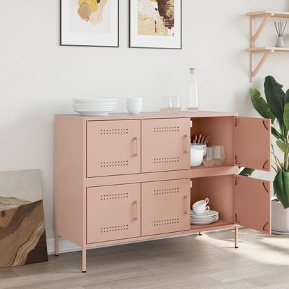 Skåp DIV. rosa 100,5x39x79 cm stål