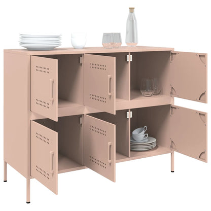 Skåp DIV. rosa 100,5x39x79 cm stål