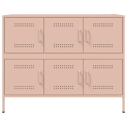 Skåp DIV. rosa 100,5x39x79 cm stål