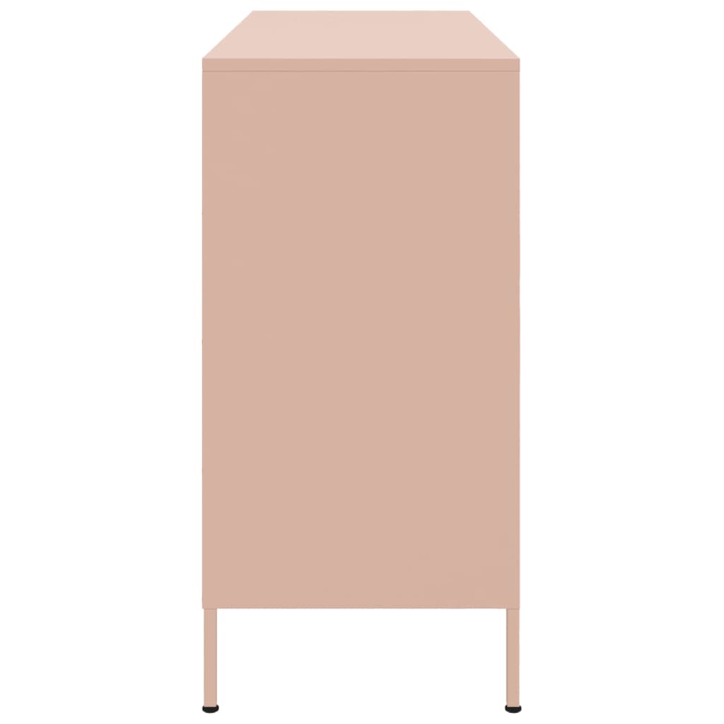Skåp DIV. rosa 100,5x39x79 cm stål