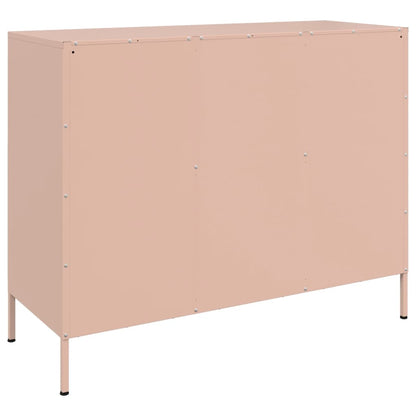 Skåp DIV. rosa 100,5x39x79 cm stål