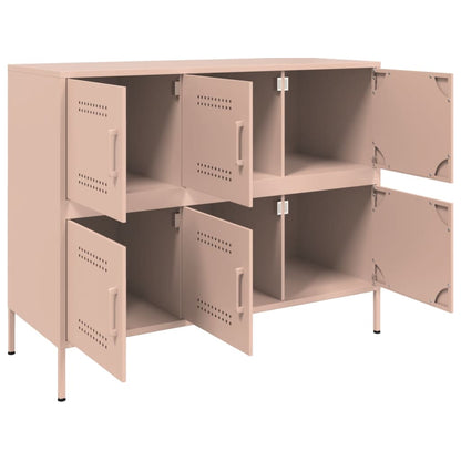 Skåp DIV. rosa 100,5x39x79 cm stål
