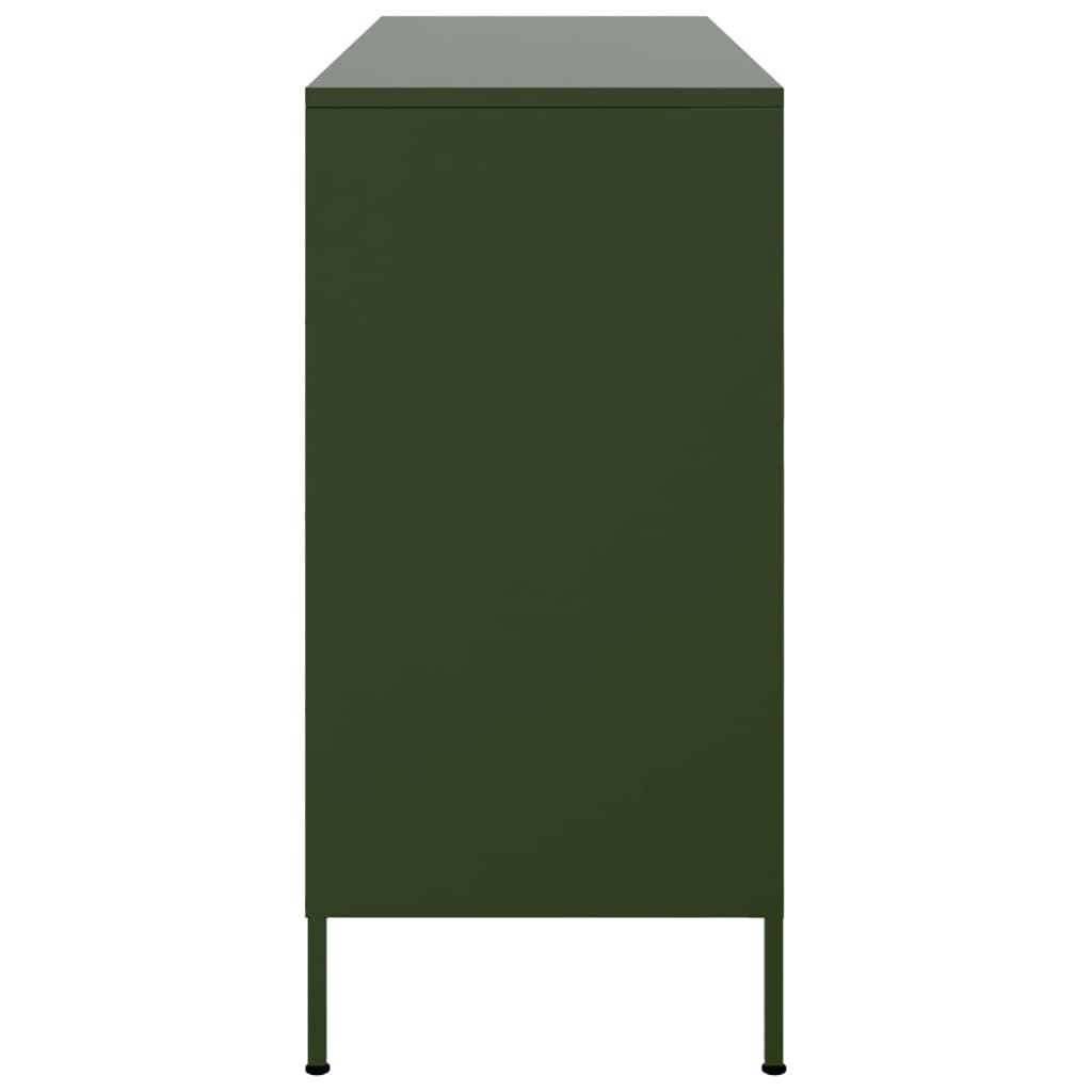 Skåp DIV. olivgrön 100,5x39x79 cm stål