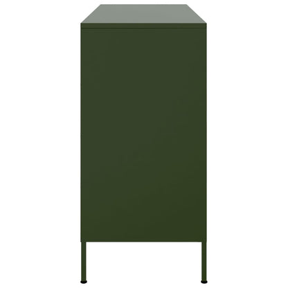 Skåp DIV. olivgrön 100,5x39x79 cm stål