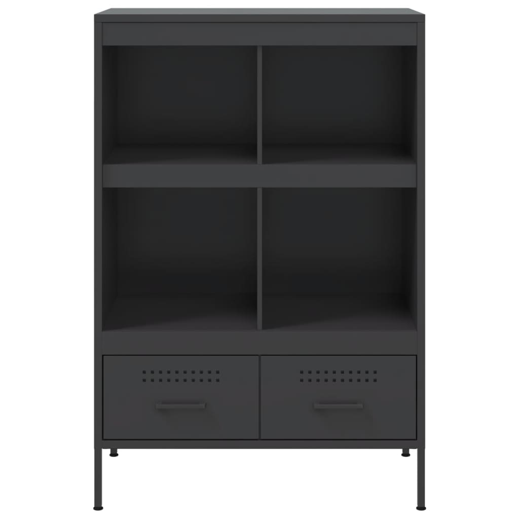 Skåp DIV. Svart 68x39x101,5 cm stål