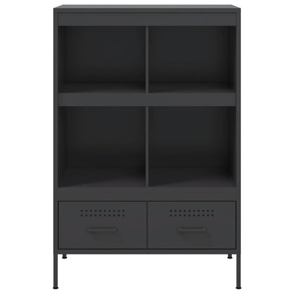 Skåp DIV. Svart 68x39x101,5 cm stål