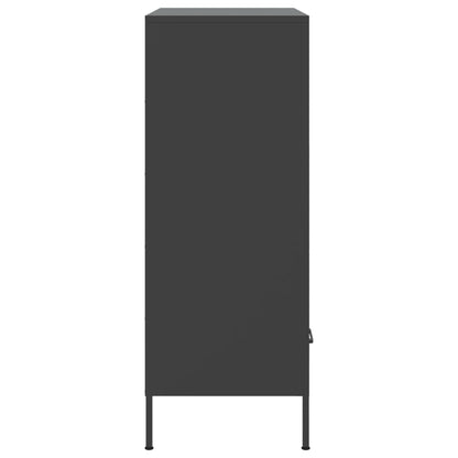 Skåp DIV. Svart 68x39x101,5 cm stål