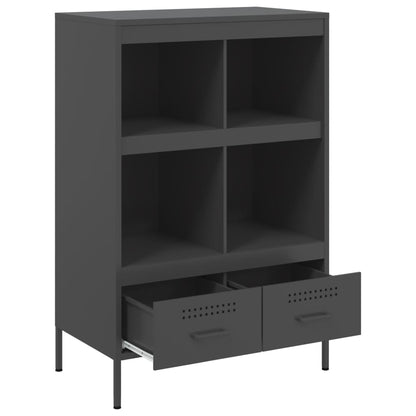 Skåp DIV. Svart 68x39x101,5 cm stål