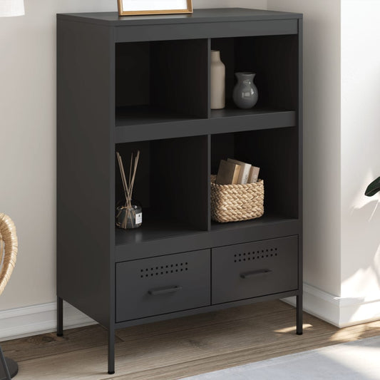 Skåp DIV. Svart 68x39x101,5 cm stål