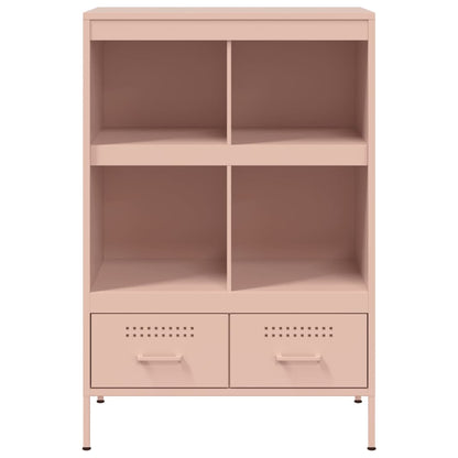Skåp DIV. rosa 68x39x101,5 cm stål