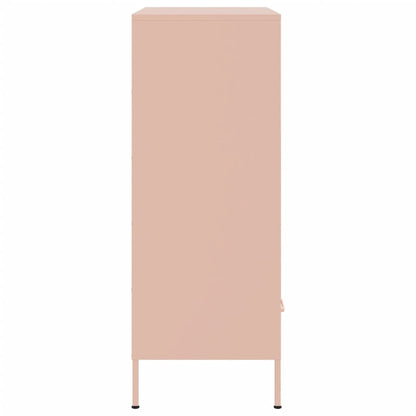 Skåp DIV. rosa 68x39x101,5 cm stål