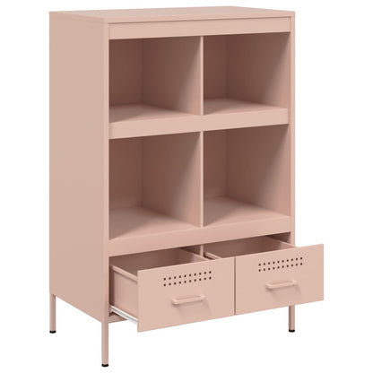 Skåp DIV. rosa 68x39x101,5 cm stål