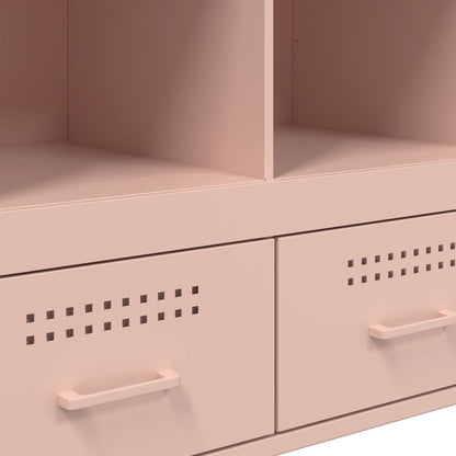 Skåp DIV. rosa 68x39x101,5 cm stål