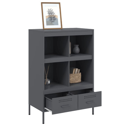 Skåp DIV. antracit 68x39x101,5 cm stål