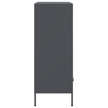 Skåp DIV. antracit 68x39x101,5 cm stål