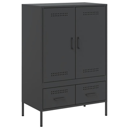 Skåp DIV. Svart 68x39x101,5 cm stål