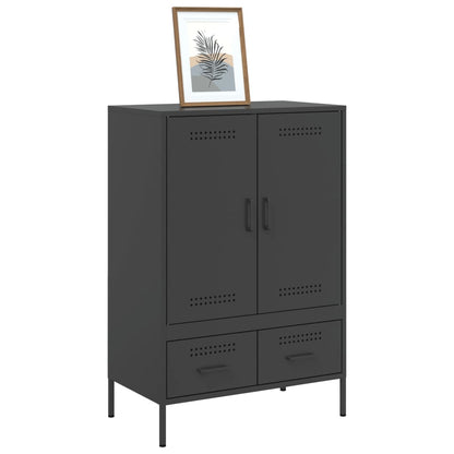 Skåp DIV. Svart 68x39x101,5 cm stål