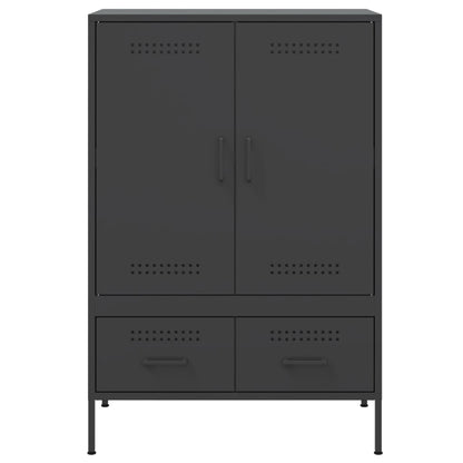 Skåp DIV. Svart 68x39x101,5 cm stål
