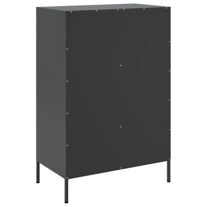 Skåp DIV. Svart 68x39x101,5 cm stål