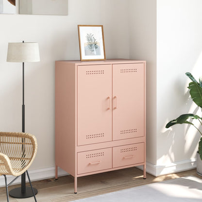 Skåp DIV. rosa 68x39x101,5 cm stål