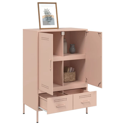 Skåp DIV. rosa 68x39x101,5 cm stål