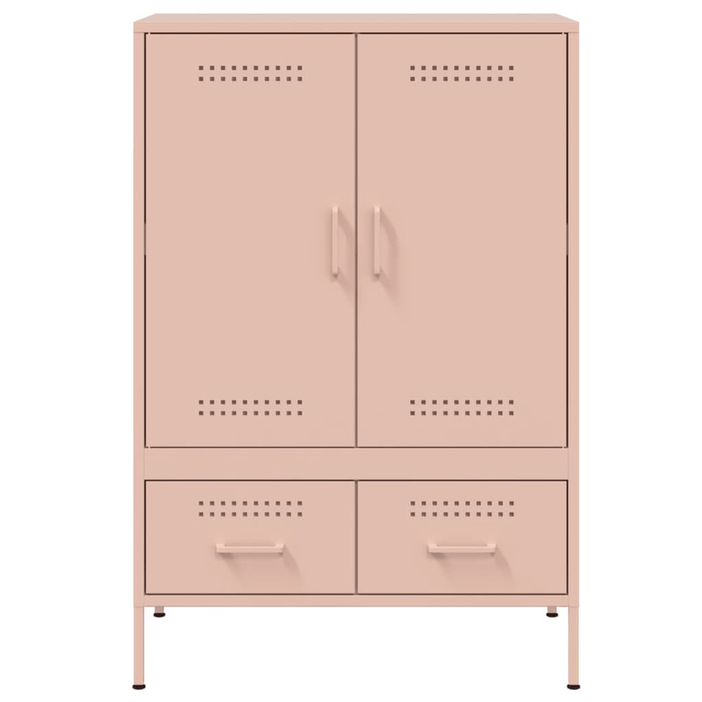 Skåp DIV. rosa 68x39x101,5 cm stål