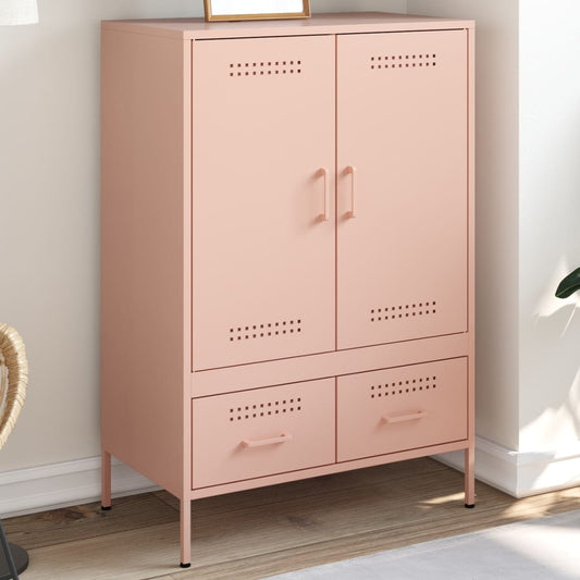 Skåp DIV. rosa 68x39x101,5 cm stål