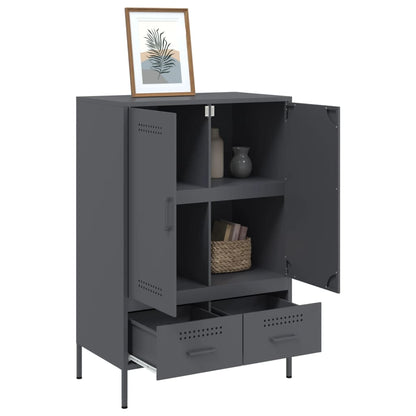 Skåp DIV. antracit 68x39x101,5 cm stål
