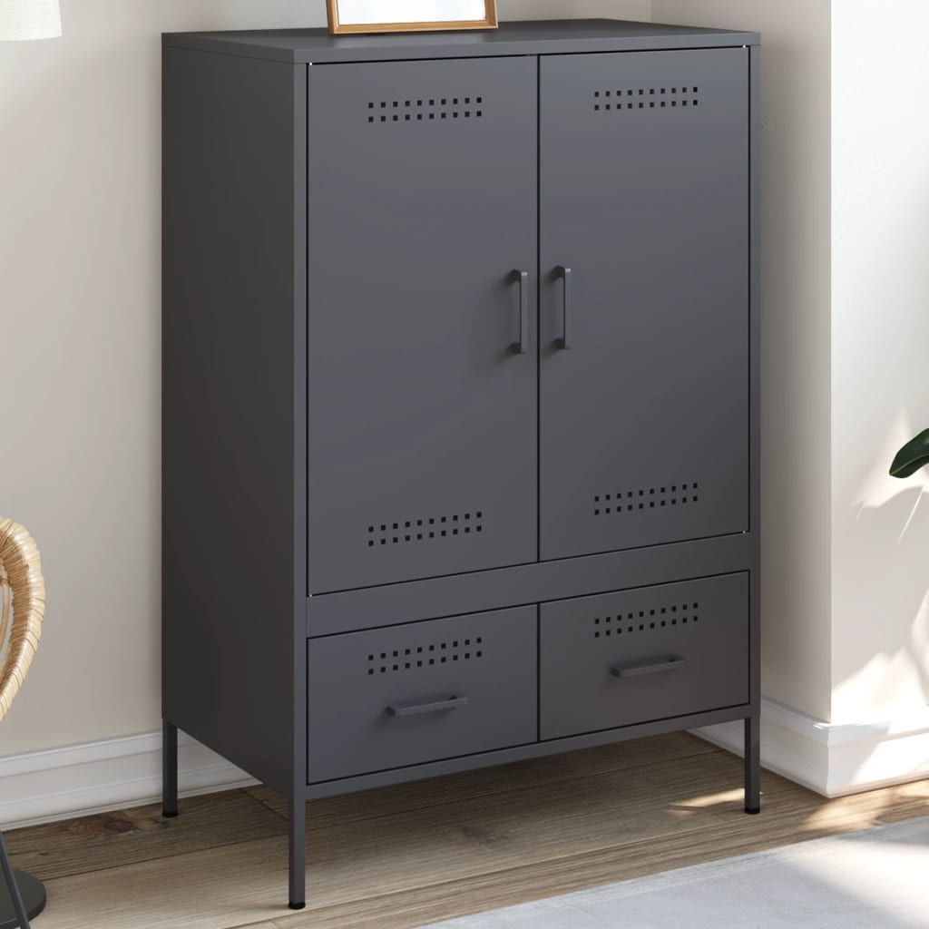 Skåp DIV. antracit 68x39x101,5 cm stål