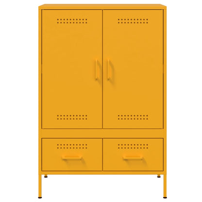 Skåp DIV. senapsgul 68x39x101,5 cm stål
