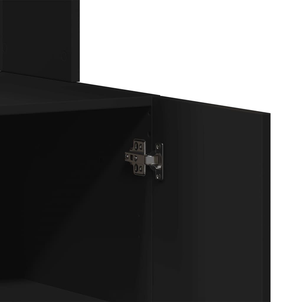 Köksinredning Köksskåp Svart 95x50x180 cm