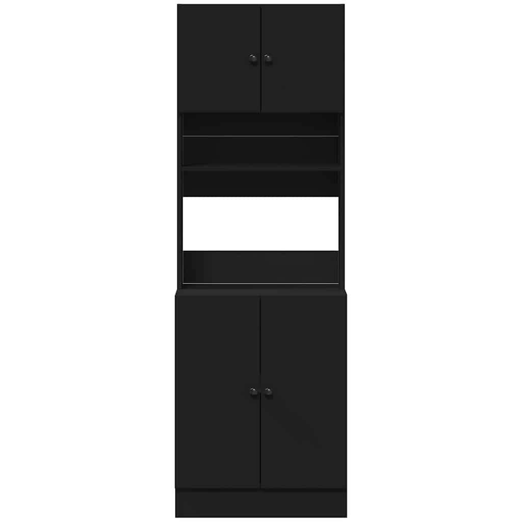 Köksinredning Köksskåp Svart 60x50x180 cm