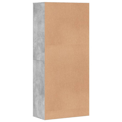 Skoställ Betonggrå Skoskåp 80x39x178 cm