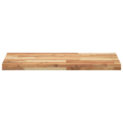 Bänkskiva för badrum behandlad 120x40x4 cm massivt akaciaträ