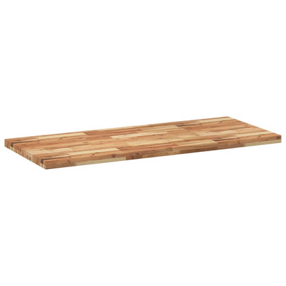 Bänkskiva för badrum behandlad 120x60x4 cm massivt akaciaträ
