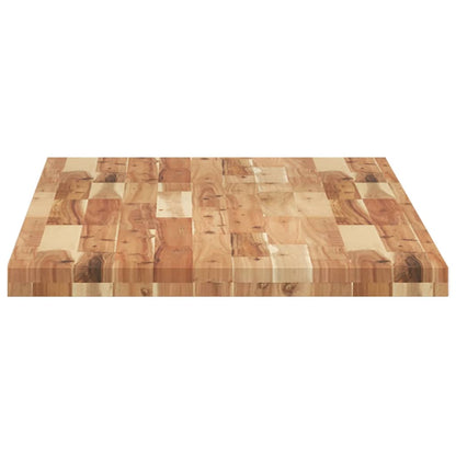 Bänkskiva för badrum behandlad 120x60x4 cm massivt akaciaträ