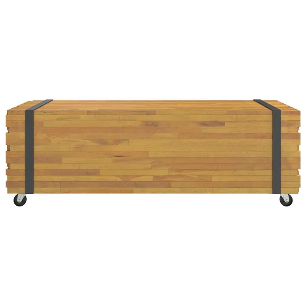 Soffbord Trä 110x45x35 cm massiv teak