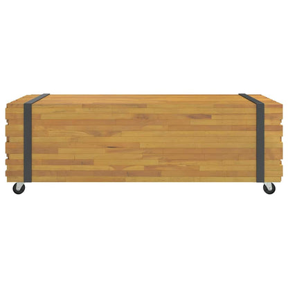 Soffbord Trä 110x45x35 cm massiv teak