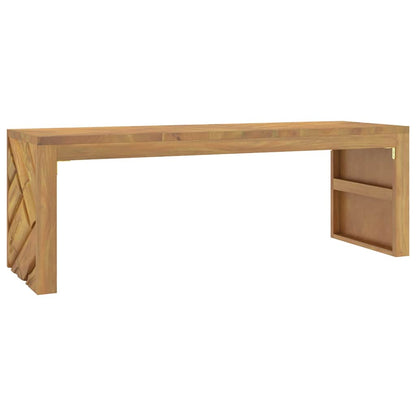 Soffbord Trä 110x35x38 cm massiv teak