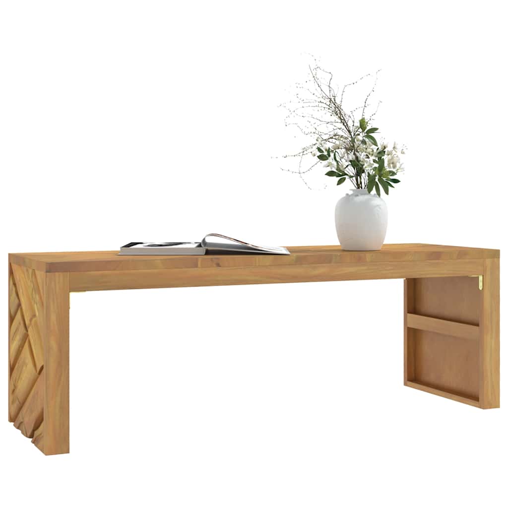 Soffbord Trä 110x35x38 cm massiv teak