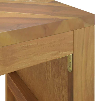 Avlastningsbord Konsollbord Trä 110x35x75 cm massiv teak