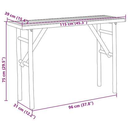 Avlastningsbord Konsollbord Trä 115x39x75 cm bambu