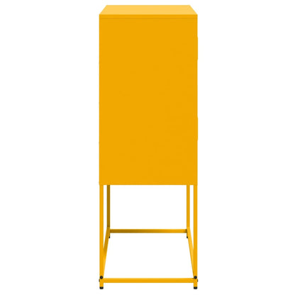 Skänk DIV. senapsgul 68,5x38,5x107 cm stål