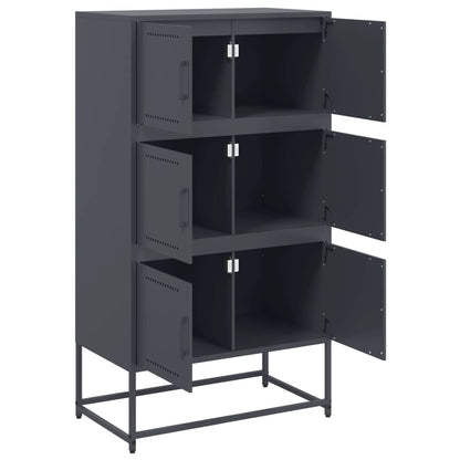 Skänk DIV. antracit 68,5x38,5x123,5 cm stål