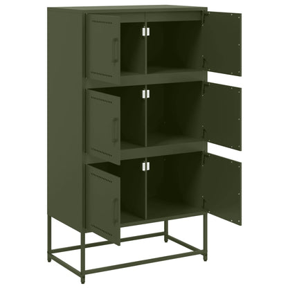 Skänk DIV. olivgrön 68,5x38,5x123,5 cm stål