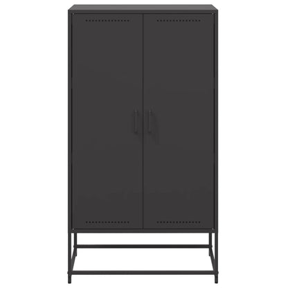 Skåp DIV. Svart 68,5x38,5x123,5 cm ståls